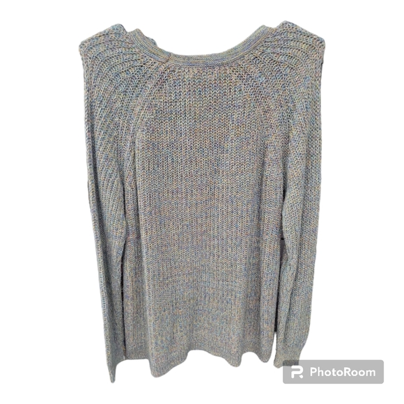 Faded Glory Women's XXL (20) Rainbow Cable Knit Pullover Sweater 🌈 - Picture 3 of 5